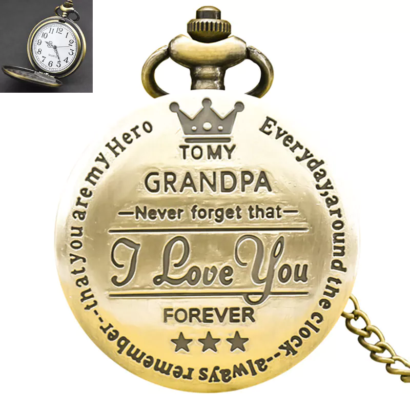 K1153 Vintage Pocket Watch - Grandpa Edition