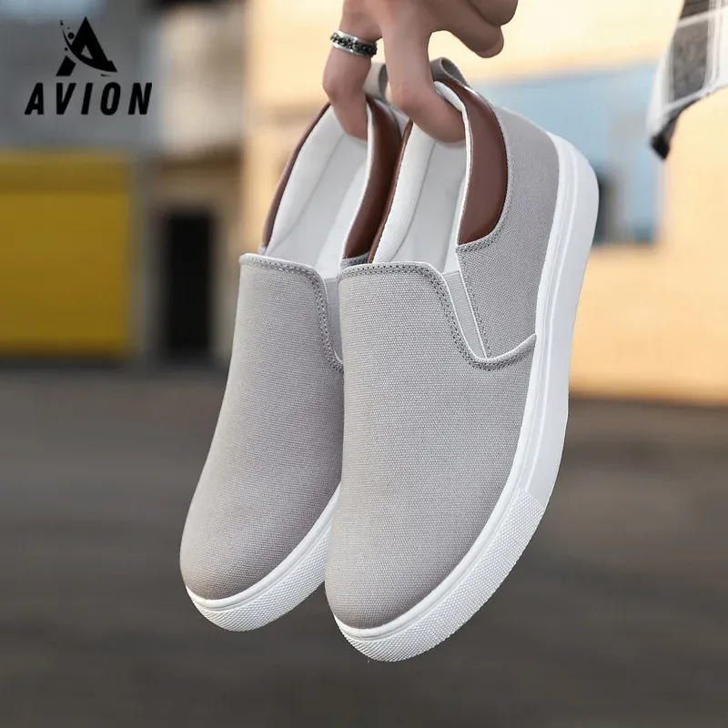 Avion Comfortable and Stylish Canvas Slip-on Loafers – Z4001 - Image 4