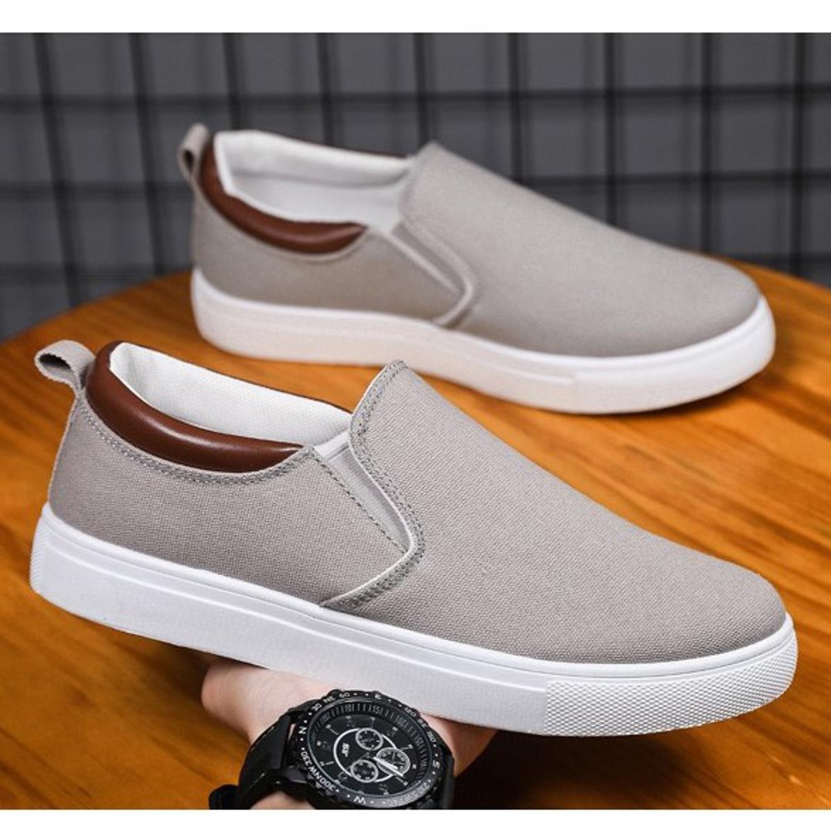 Avion Comfortable and Stylish Canvas Slip-on Loafers – Z4001 - Image 3