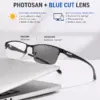 A914 Premium Photosun & Blue-cut lens Eye Glasses