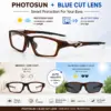 A920 Sports Style Photosun & Blue-cut Glasses