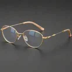 A924 Premium Stainless steel Frame Geometry Style Reading Glasses for Men & Women