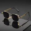 A928 Luxury Gold Frame Square Lens Sunglasses