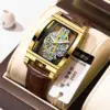 BN1027 BINBOND Luxury Rectangle Watch for Men