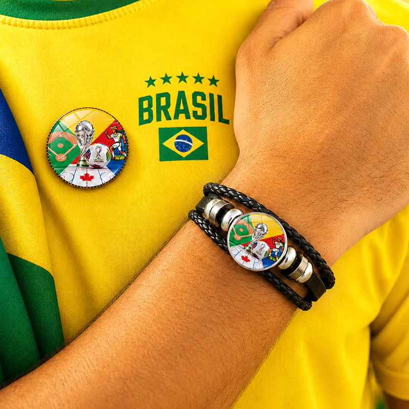 C224 Bracelet & Chest Badge Combo For Brazil Fan - Image 5