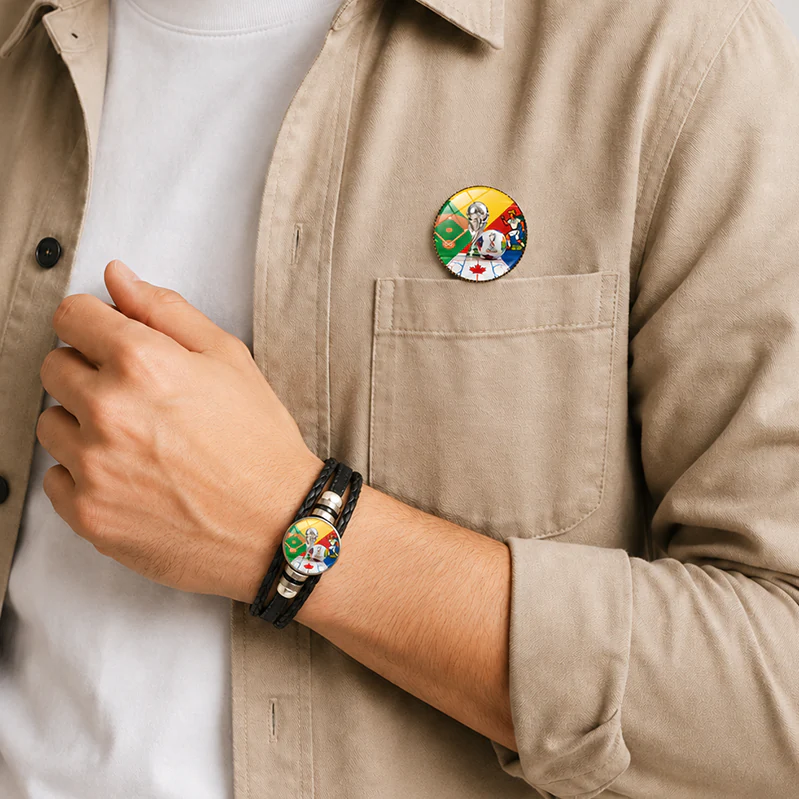 C224 Bracelet & Chest Badge Combo For Brazil Fan - Image 4