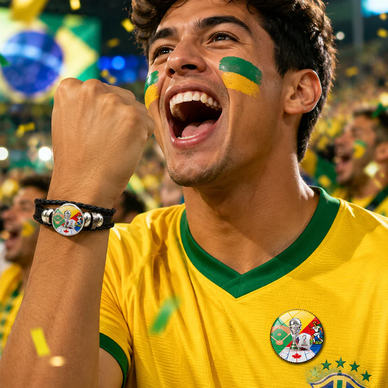 C224 Bracelet & Chest Badge Combo For Brazil Fan - Image 2