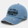 CP1314 Premium Distressed Off The Record Embroidery Vintage Denim Cap