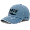 CP1316 Premium Distressed DOPE Embroidery Vintage Denim Cap