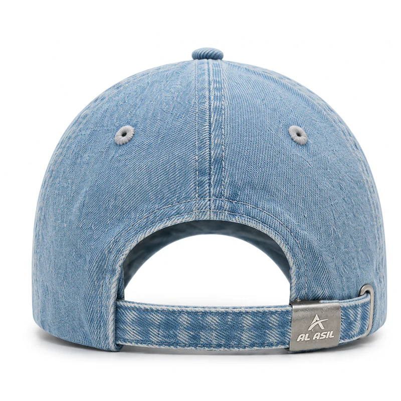 CP1317 Premium Distressed Kalimah Embroidery Denim Cap - Image 5