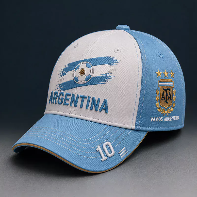 CP1324 Argentina Football Fan Premium Embroidery Cap - Image 6