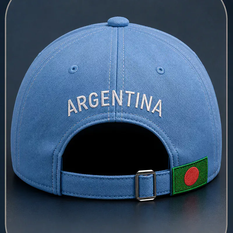 CP1324 Argentina Football Fan Premium Embroidery Cap - Image 4
