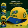 CP1325 Brasil Football Fan Premium Embroidery Cap