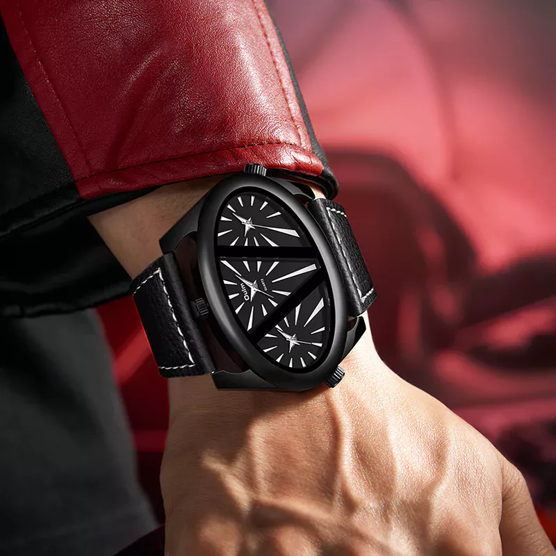 UM36 Oulm Big Dial Triple Time Premium Watch - Image 2