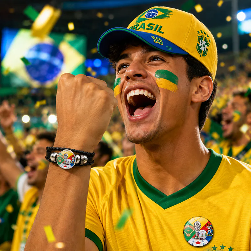 CP1327 Brasil Cap Bracelet Badge Combo Set - Image 2