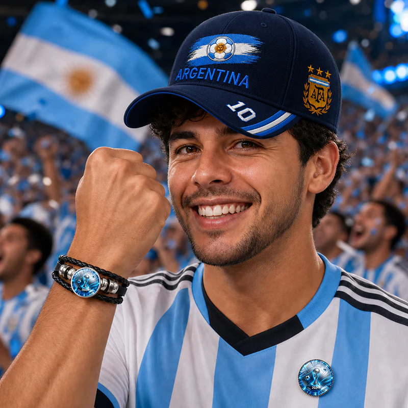 CP1328 Argentina Cap Bracelet Badge Combo Set - Image 2