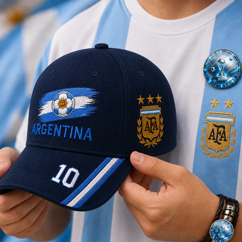 CP1328 Argentina Cap Bracelet Badge Combo Set - Image 3