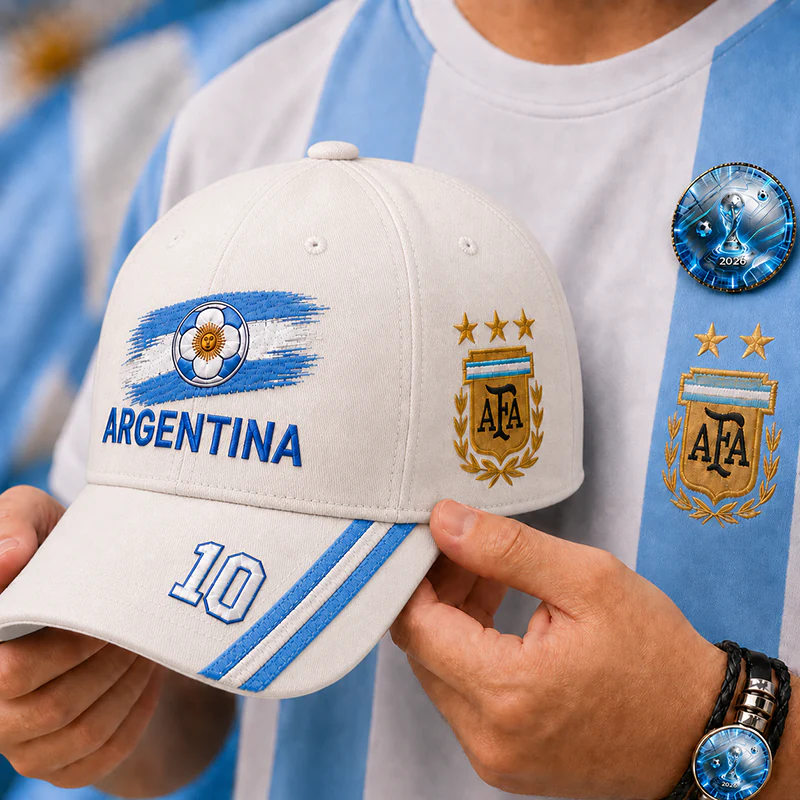 CP1329 Argentina Cap Bracelet Badge Combo Set - Image 3