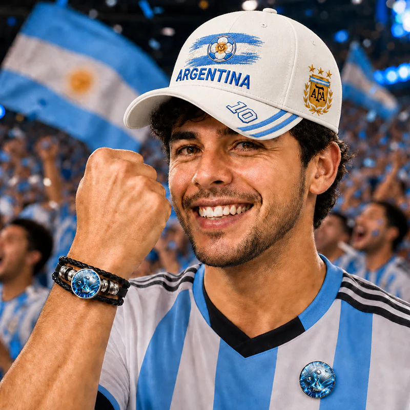 CP1329 Argentina Cap Bracelet Badge Combo Set - Image 4