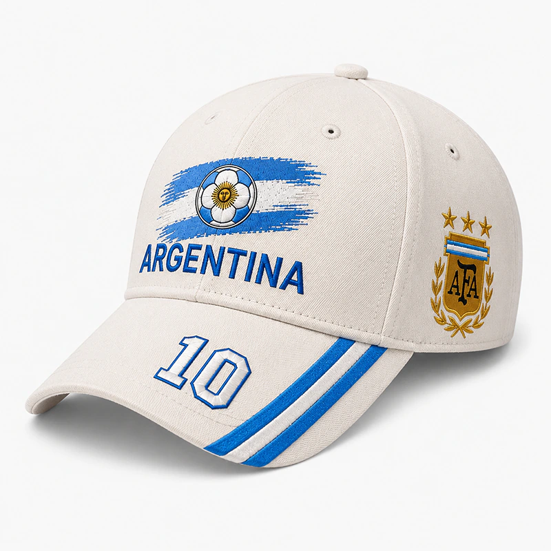 CP1329-S Argentina Football Fan Premium Embroidery Cap