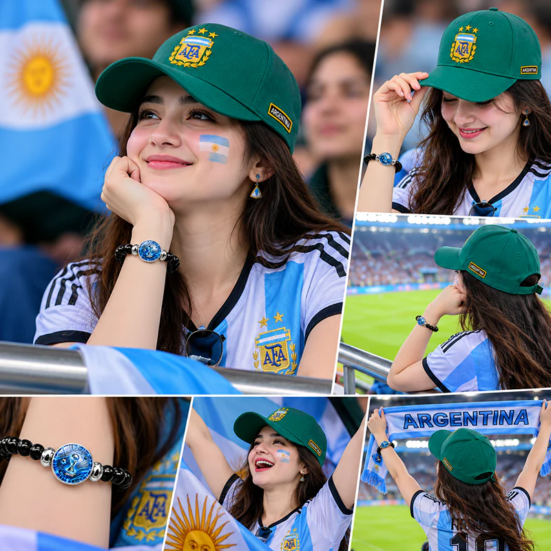 CP1334 Argentina Cap & Bracelet Combo - Image 2