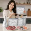 WC18 Reusable Food Storage Bags For Keep in the fridge