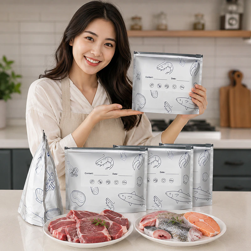 WC18 Reusable Food Storage Bags For Keep in the fridge