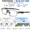 A944 Sports Style Photosun & Blue-cut Glasses