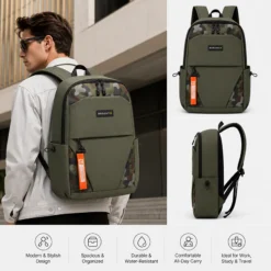 B1064 Bagentix Premium Waterproof Camo Backpack – Stylish, Durable - Image 3