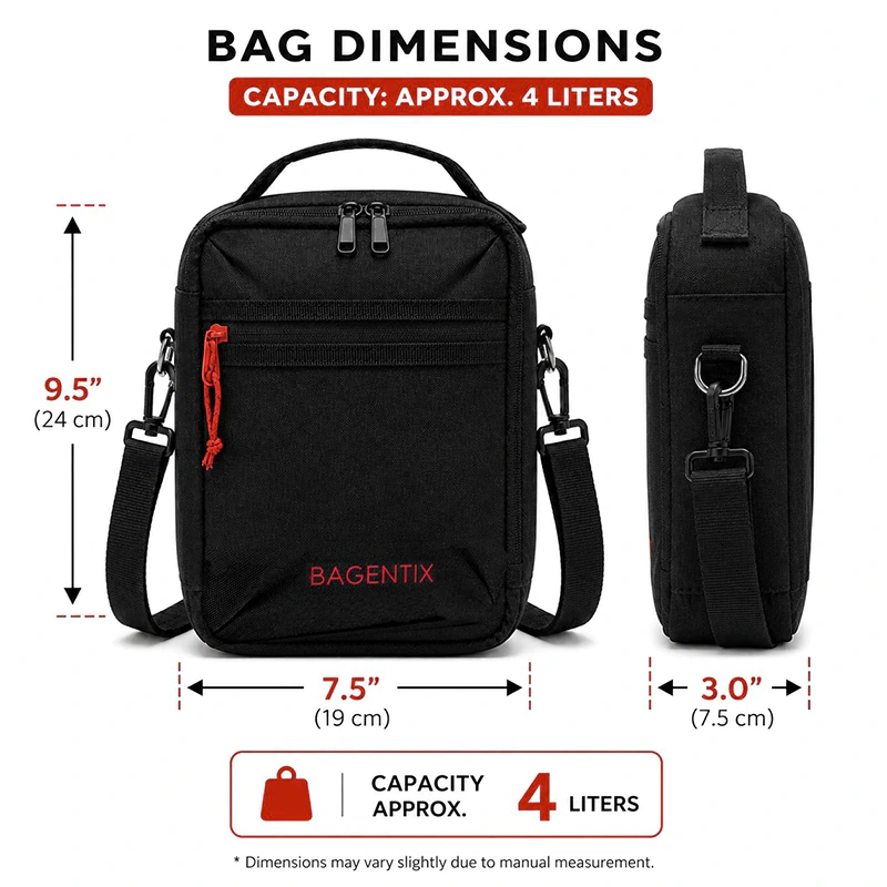 B1065 Bagentix Waterproof Premium Messenger Bag - Image 3