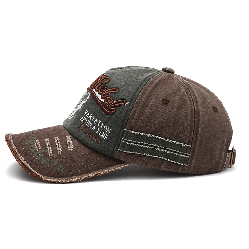 CP1343 Vintage Washed Blue Gray Baseball Cap - Image 6