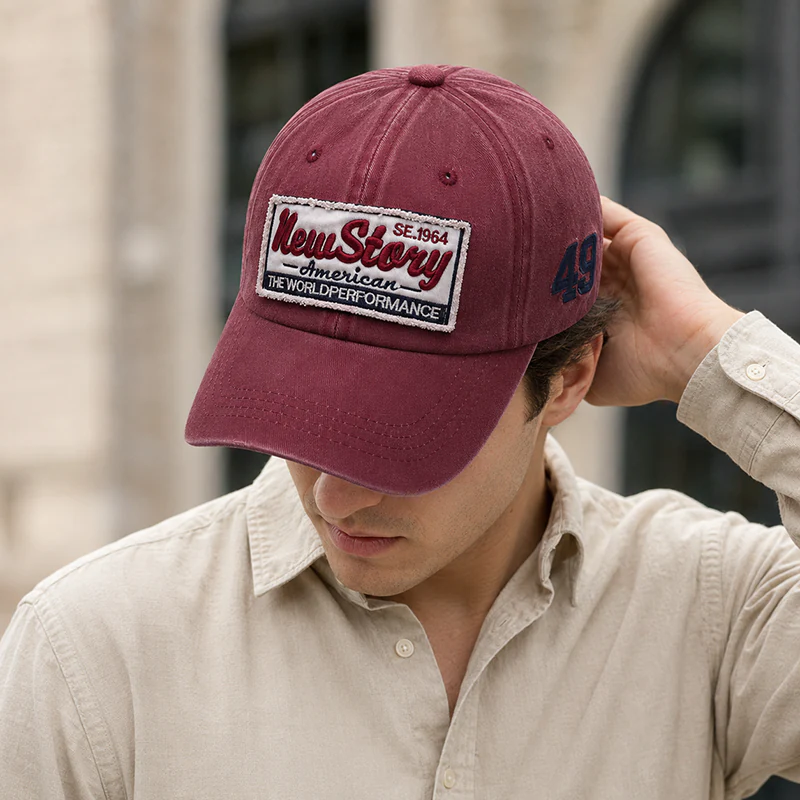 CP1344 Retro Washed Cotton Baseball Cap - Image 2