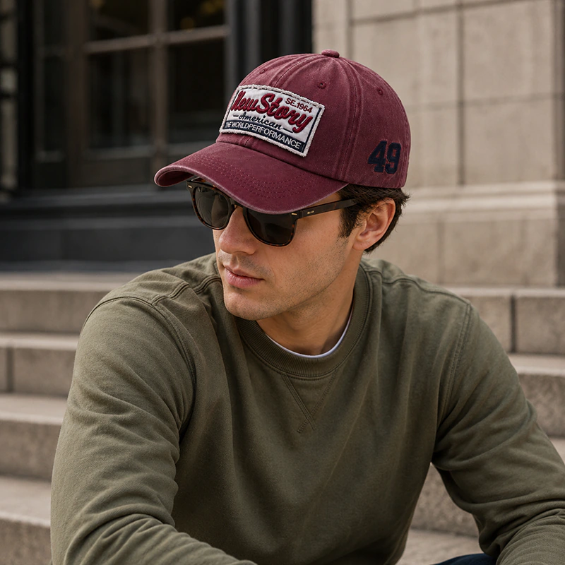 CP1344 Retro Washed Cotton Baseball Cap - Image 3