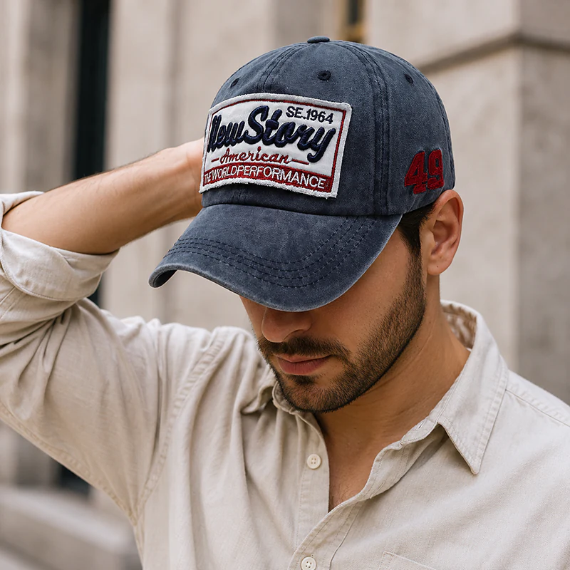 CP1345 Retro Washed Cotton Baseball Cap - Image 2