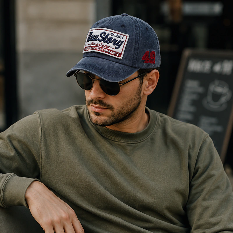 CP1345 Retro Washed Cotton Baseball Cap - Image 3