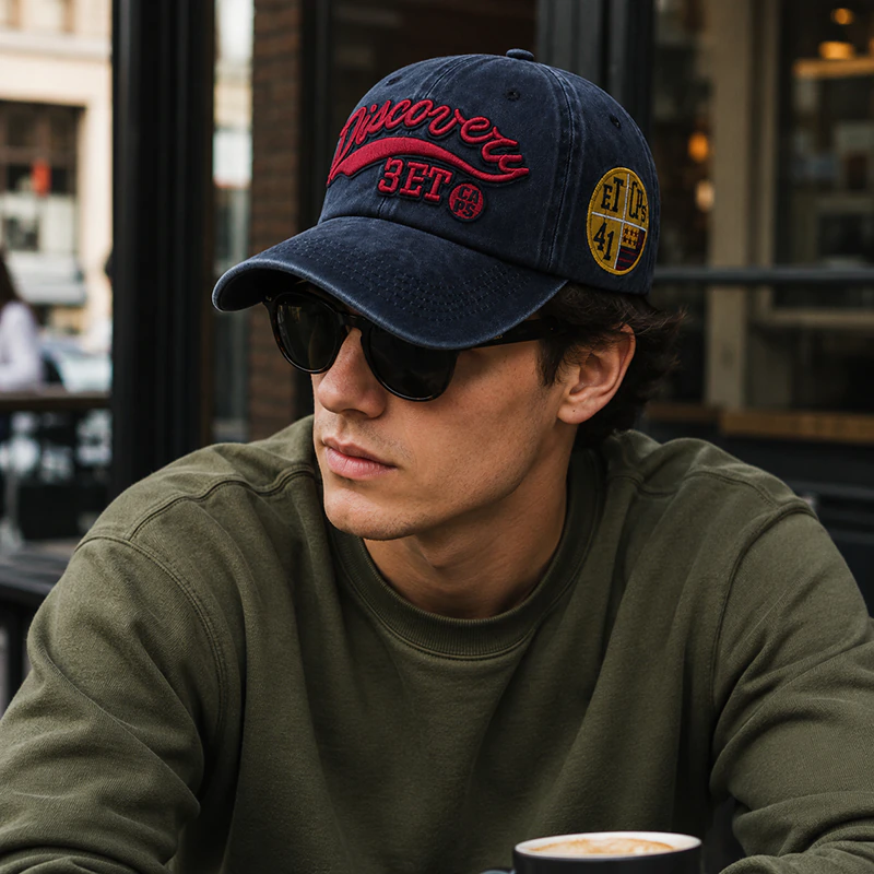 CP1346 Retro Washed Cotton Baseball Cap - Image 2