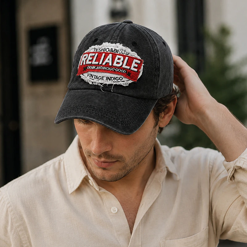 CP1348 Retro Washed Cotton Baseball Cap - Image 3