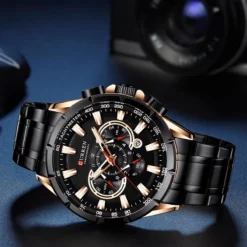 CR136 CURREN 8363 Sports Chronograph Watch For Men - Image 6