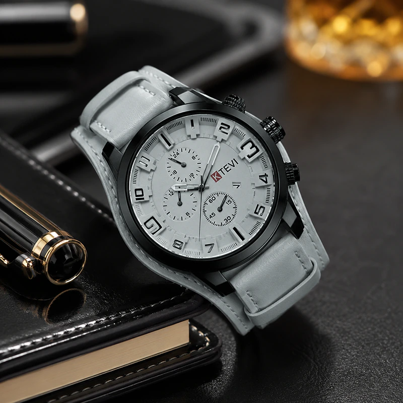 K1164 KTEVI Premium Analog Wristwatch with Calendar - Image 4