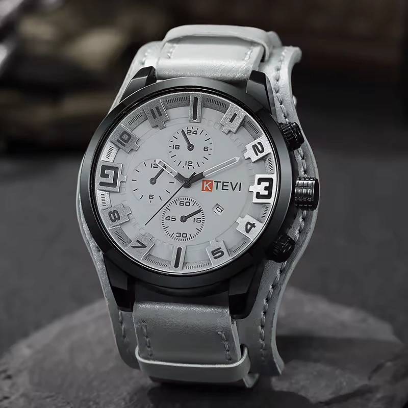 K1164 KTEVI Premium Analog Wristwatch with Calendar