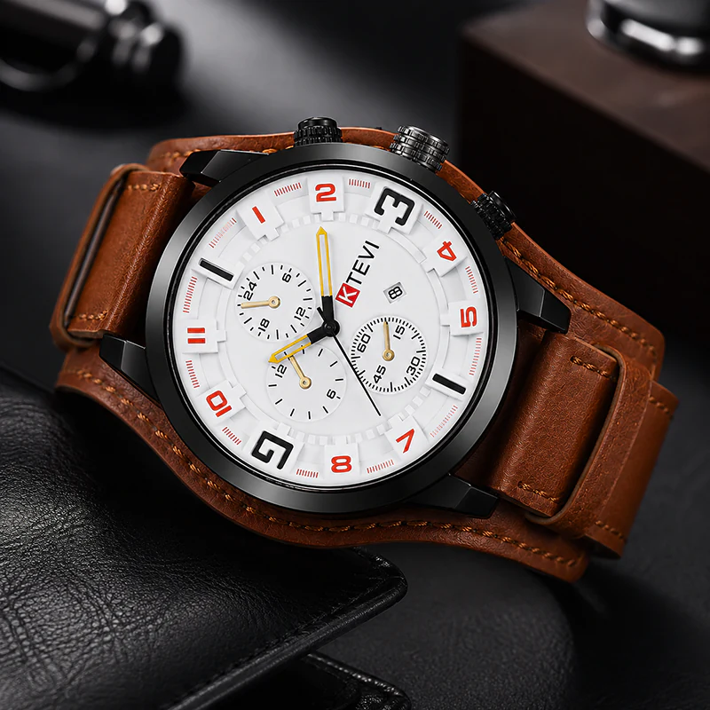 K1165 KTEVI Premium Analog Wristwatch with Calendar - Image 4