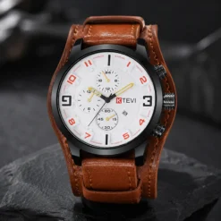 K1165 KTEVI Premium Analog Wristwatch with Calendar
