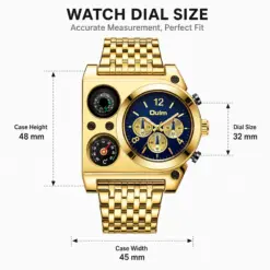 UM40 OULM Luxury Outdoor Dual Time Compass Watch – image 5