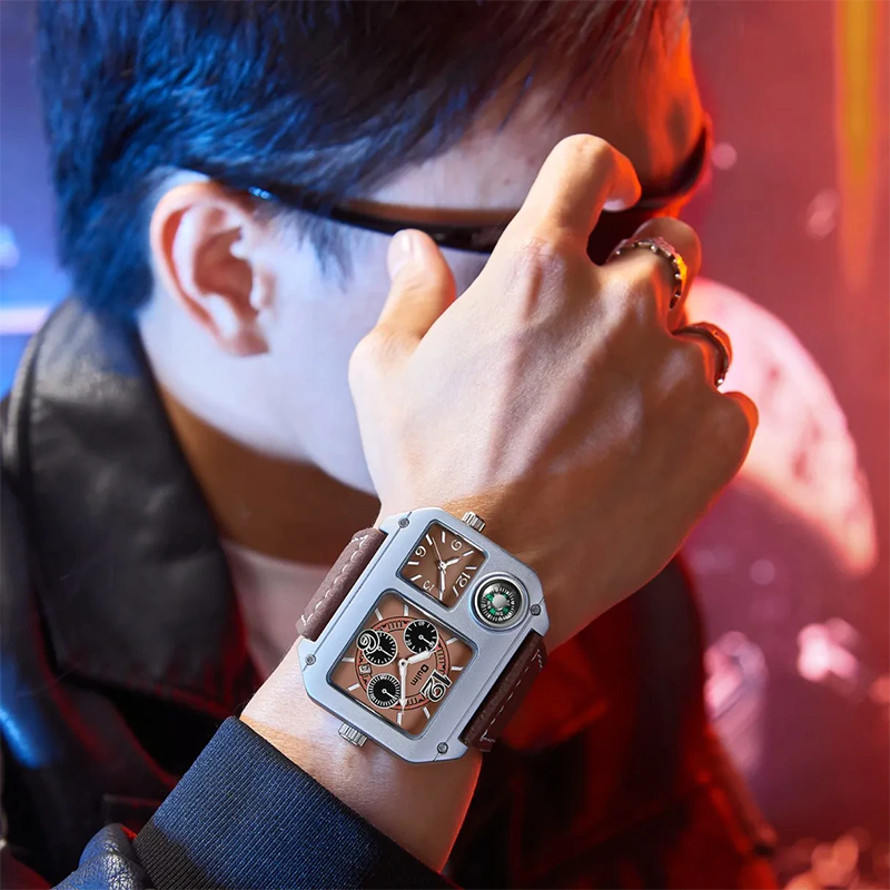 UM41 Oulm Multi Dial Premium Fashion Watch for Men - Image 3