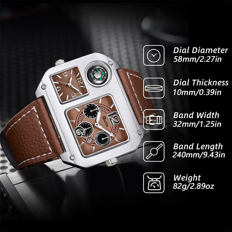 UM41 Oulm Multi Dial Premium Fashion Watch for Men - Image 4