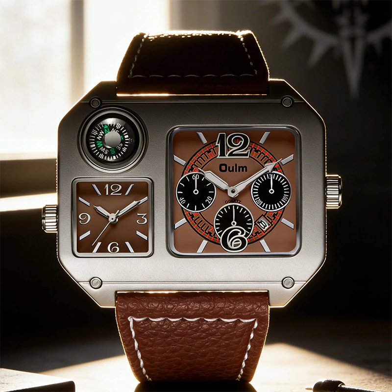 UM41 Oulm Multi Dial Premium Fashion Watch for Men - Image 5