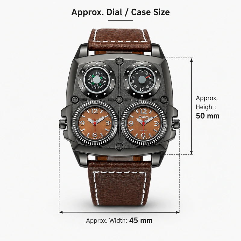 UM43 Oulm Multi Dial Premium Fashion Watch for Men – image 4