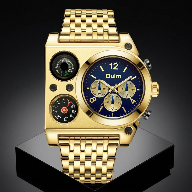 UM40 OULM Luxury Outdoor Dual Time Compass Watch - Image 4