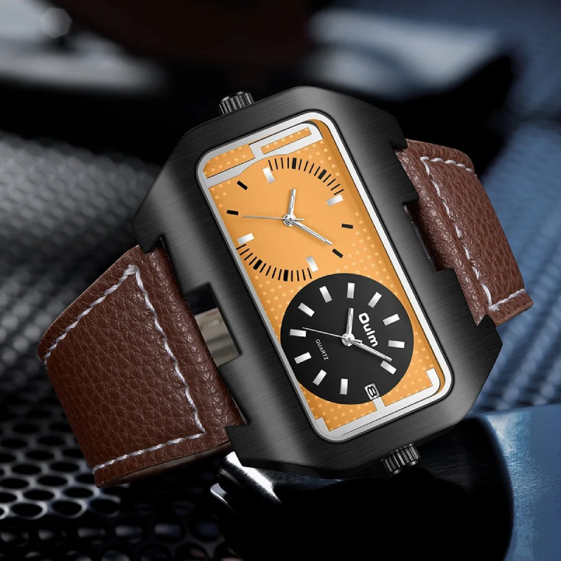 UM39 OULM Rectangle Dual Time Watch - Image 2