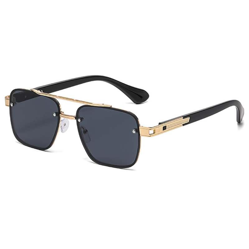 A947 Luxury Gold Frame Square Sunglasses - Image 4
